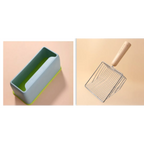 Wood Handle Metal Cat Litter Shovel